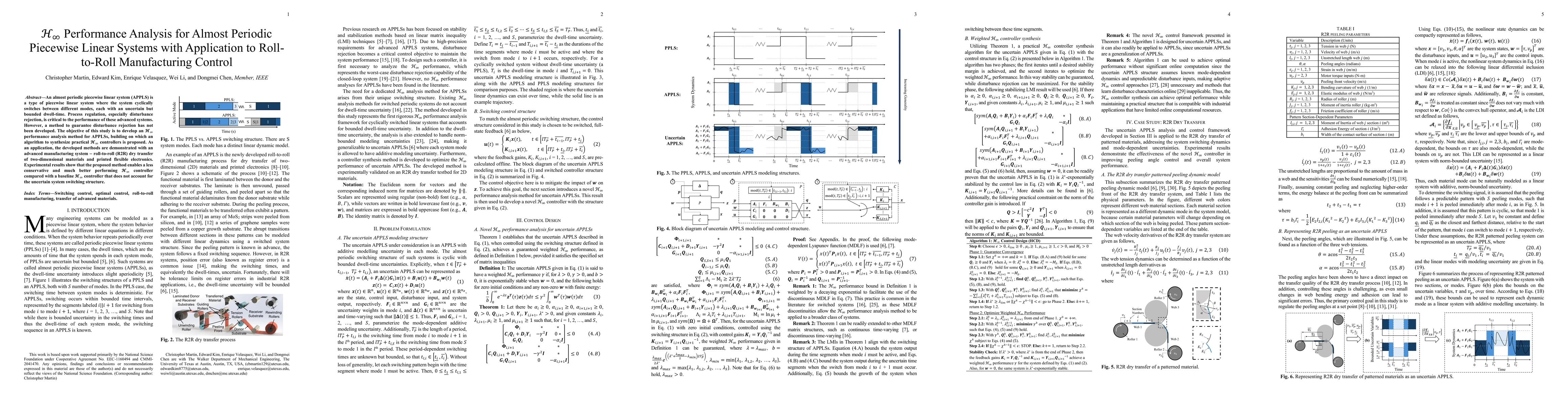 Thumbnail for $H_\infty$ Performance Analysis for Almost Periodic Piecewise Linear
  Systems with Application to Roll-to-Roll Manufacturing Control