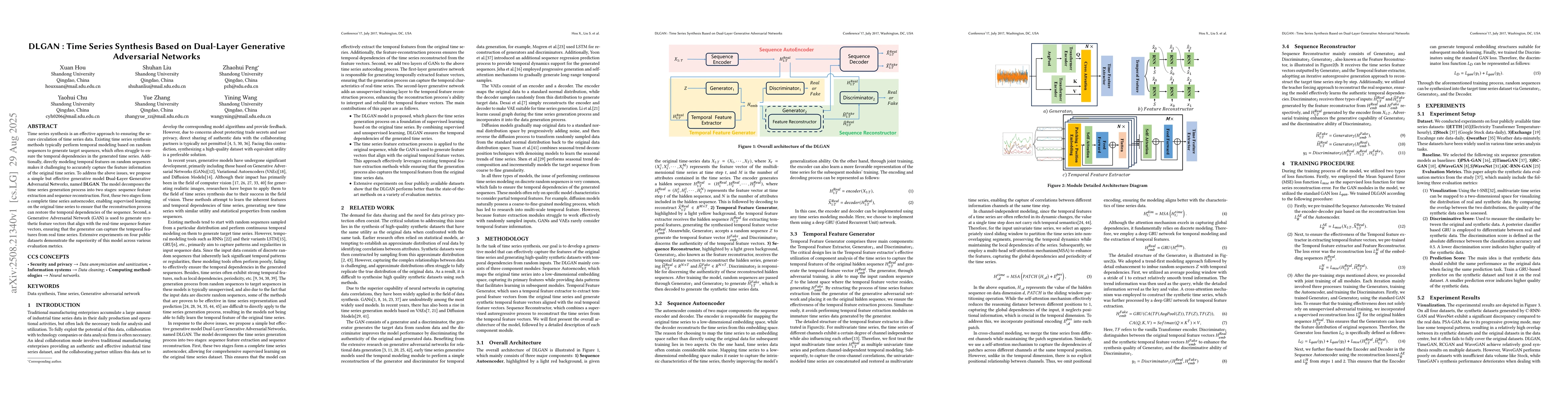 Thumbnail for DLGAN : Time Series Synthesis Based on Dual-Layer Generative Adversarial
  Networks