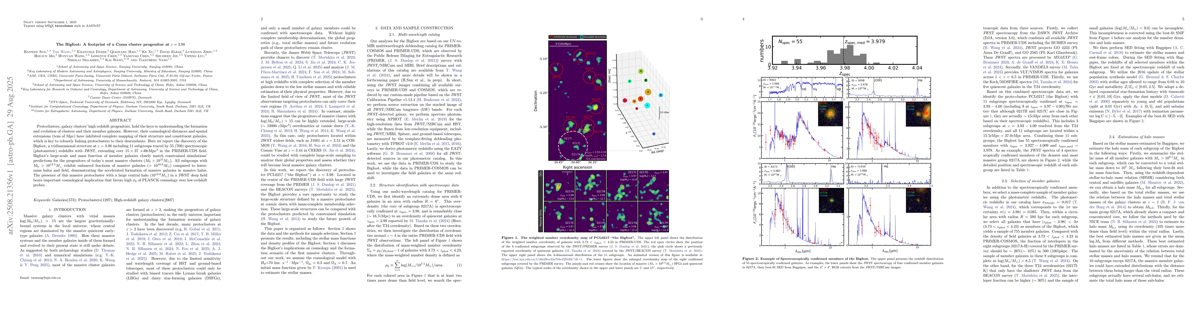 Thumbnail for The Bigfoot: A footprint of a Coma cluster progenitor at z=3.98