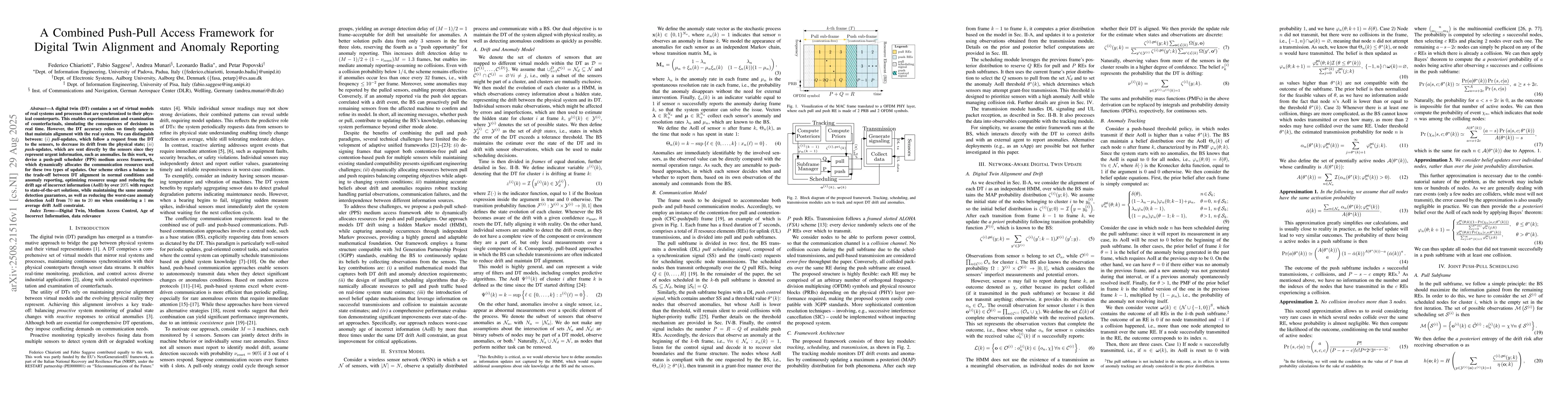 Thumbnail for A Combined Push-Pull Access Framework for Digital Twin Alignment and
  Anomaly Reporting