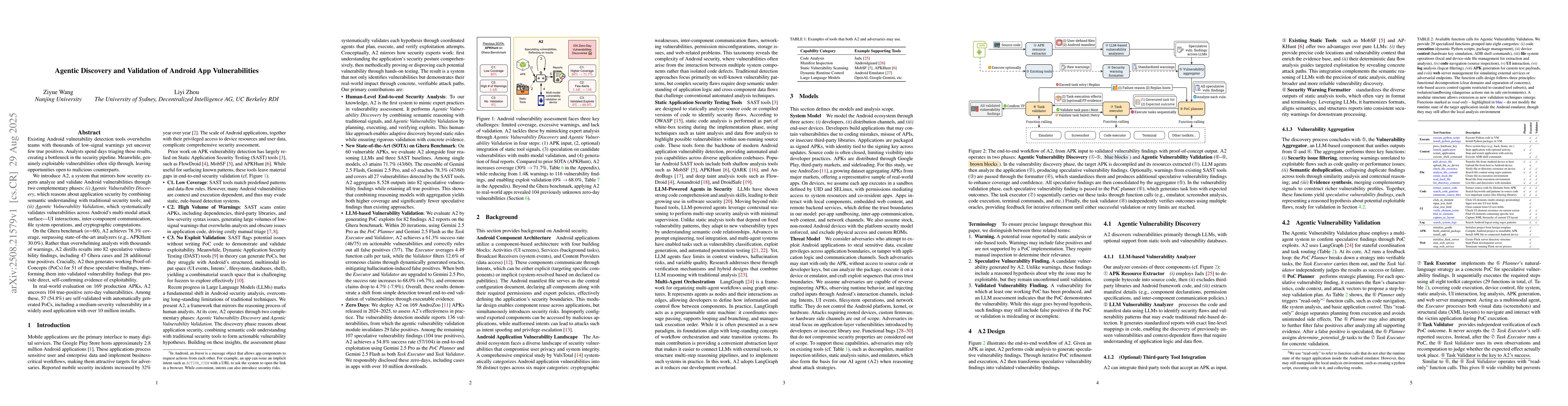 Thumbnail for Agentic Discovery and Validation of Android App Vulnerabilities