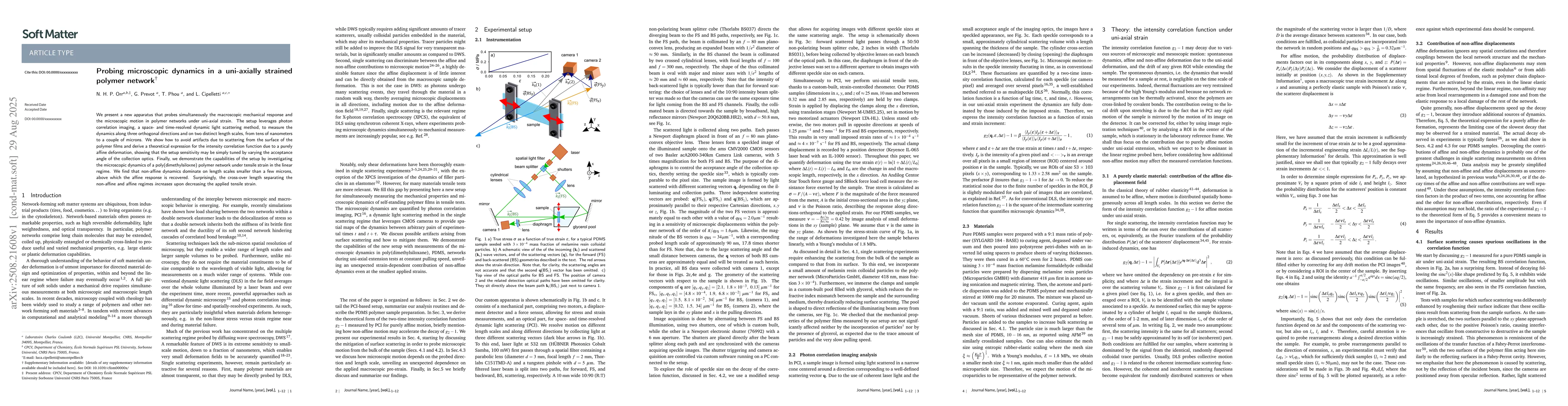 Thumbnail for Probing microscopic dynamics in a uni-axially strained polymer network