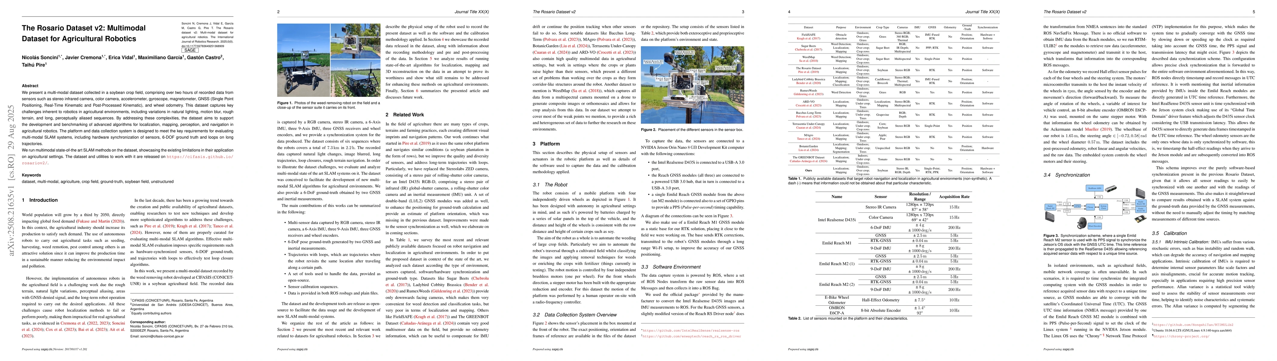 Thumbnail for The Rosario Dataset v2: Multimodal Dataset for Agricultural Robotics