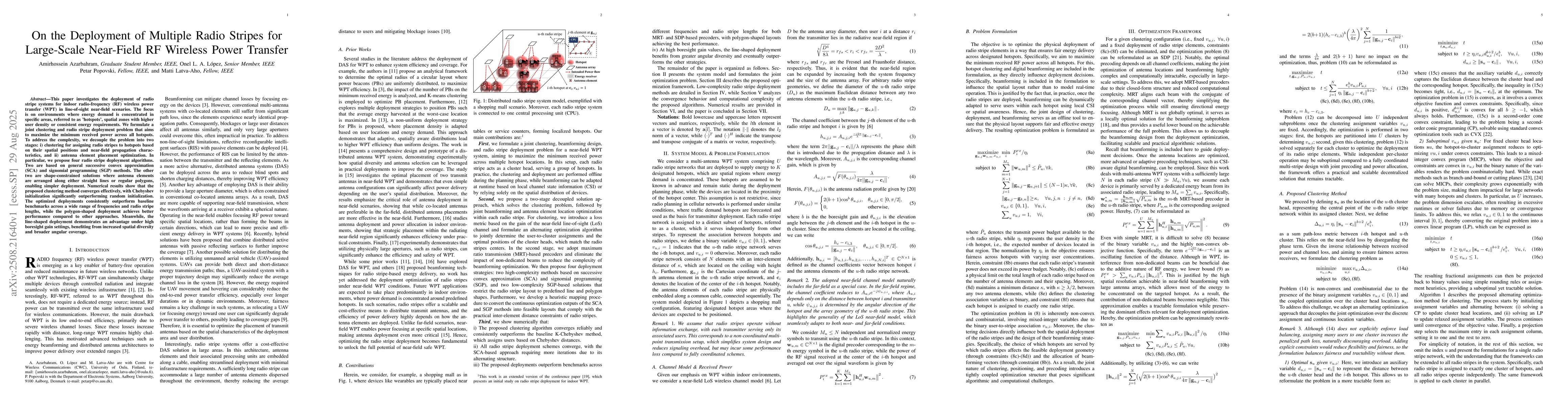 Thumbnail for On the Deployment of Multiple Radio Stripes for Large-Scale Near-Field
  RF Wireless Power Transfer
