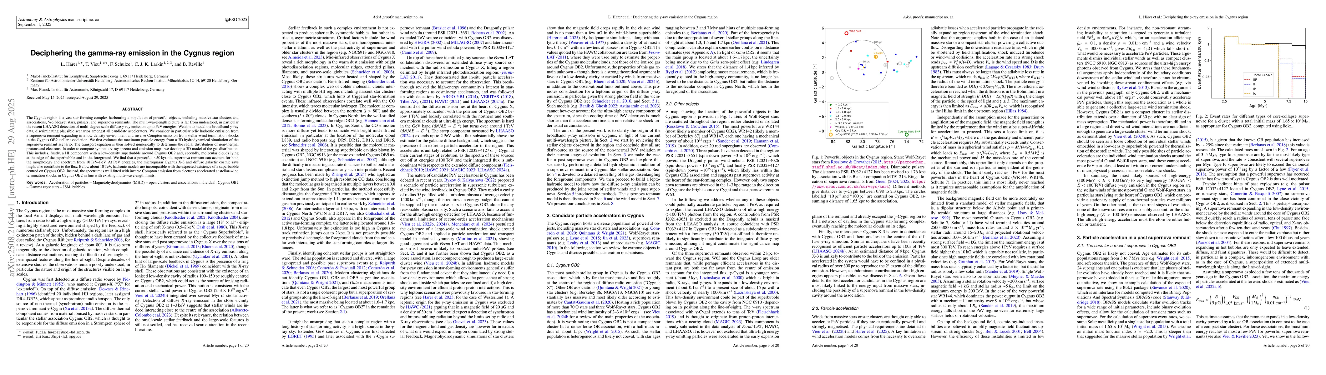 Thumbnail for Deciphering the gamma-ray emission in the Cygnus region
