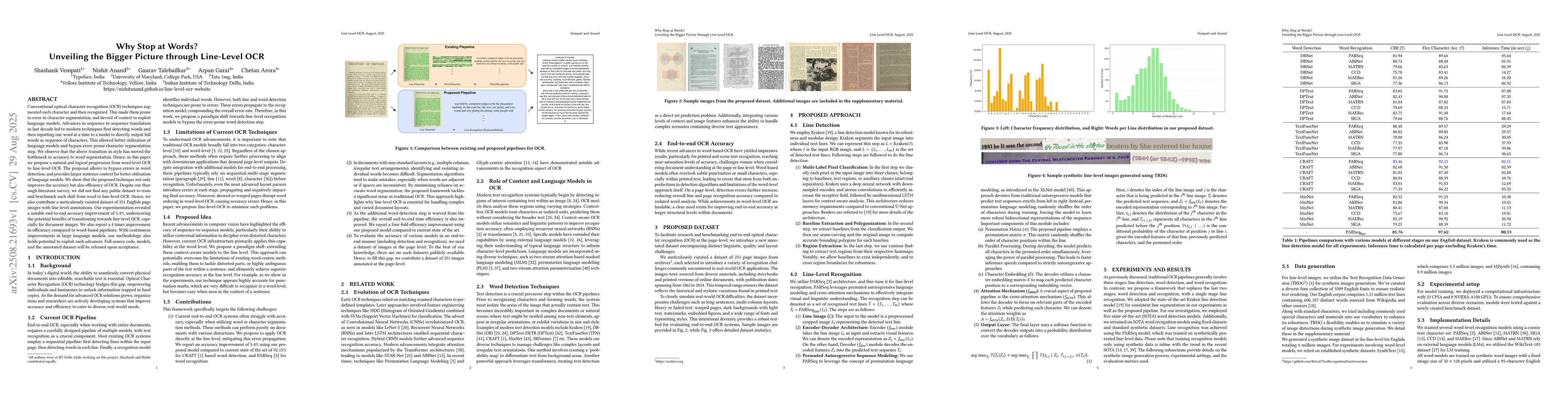 Thumbnail for Why Stop at Words? Unveiling the Bigger Picture through Line-Level OCR