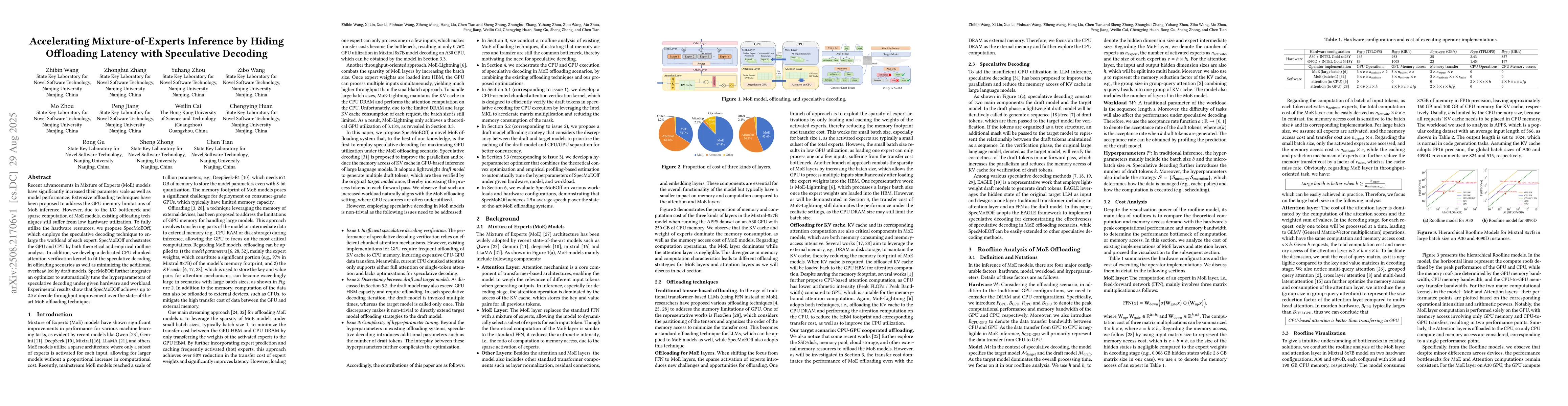 Thumbnail for Accelerating Mixture-of-Experts Inference by Hiding Offloading Latency
  with Speculative Decoding