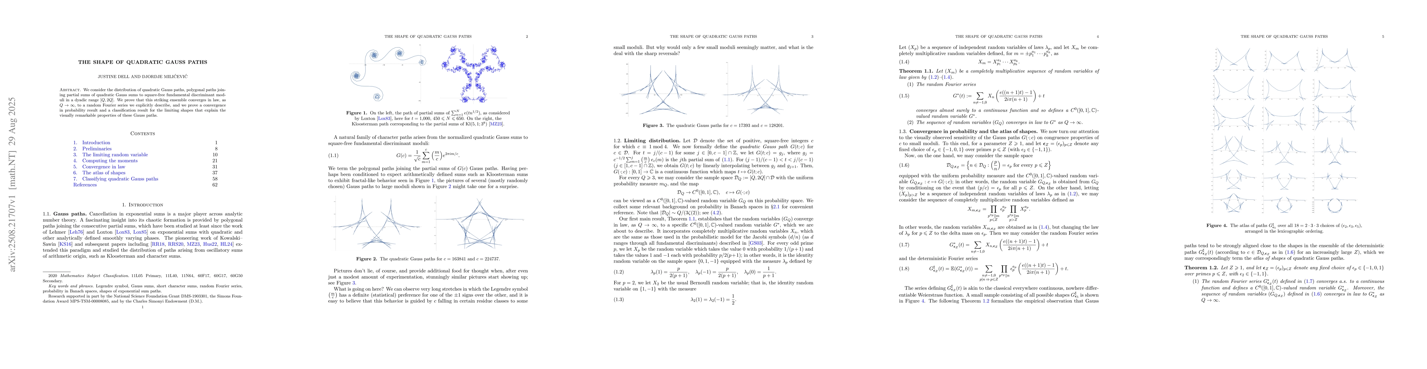 Thumbnail for The shape of quadratic Gauss paths