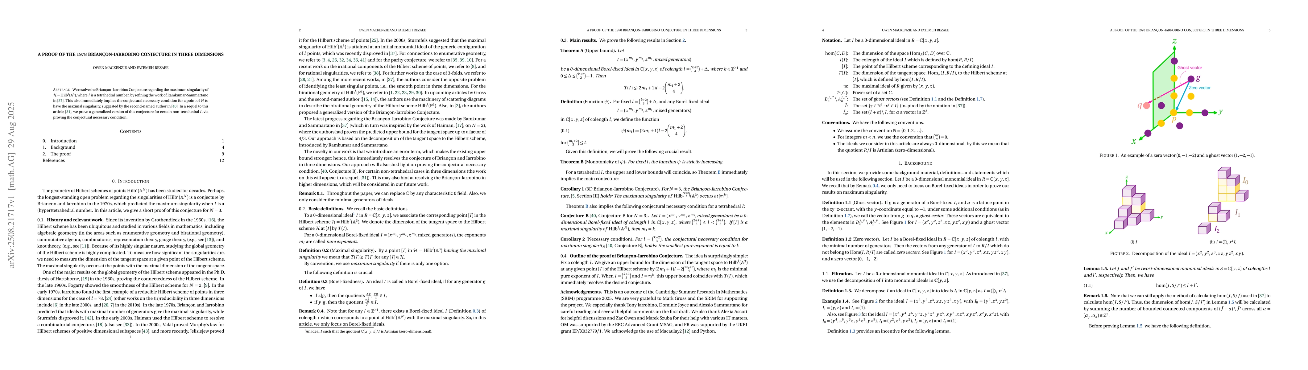 Thumbnail for A proof of the BrianĂ§on-Iarrobino Conjecture in three dimensions
