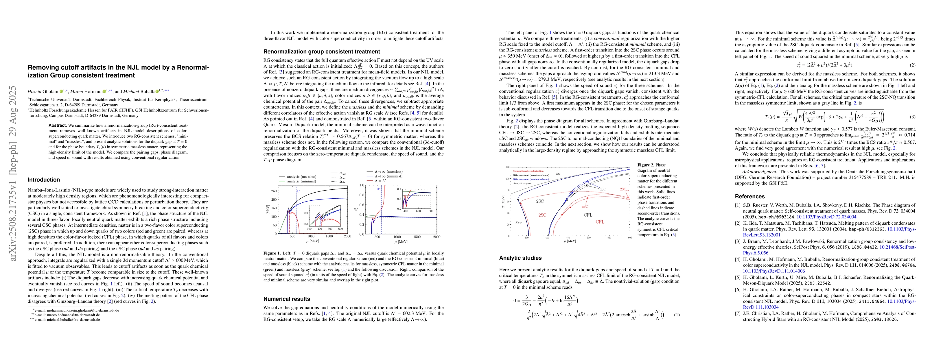 Thumbnail for Removing cutoff artifacts in the NJL model by a Renormalization Group
  consistent treatment