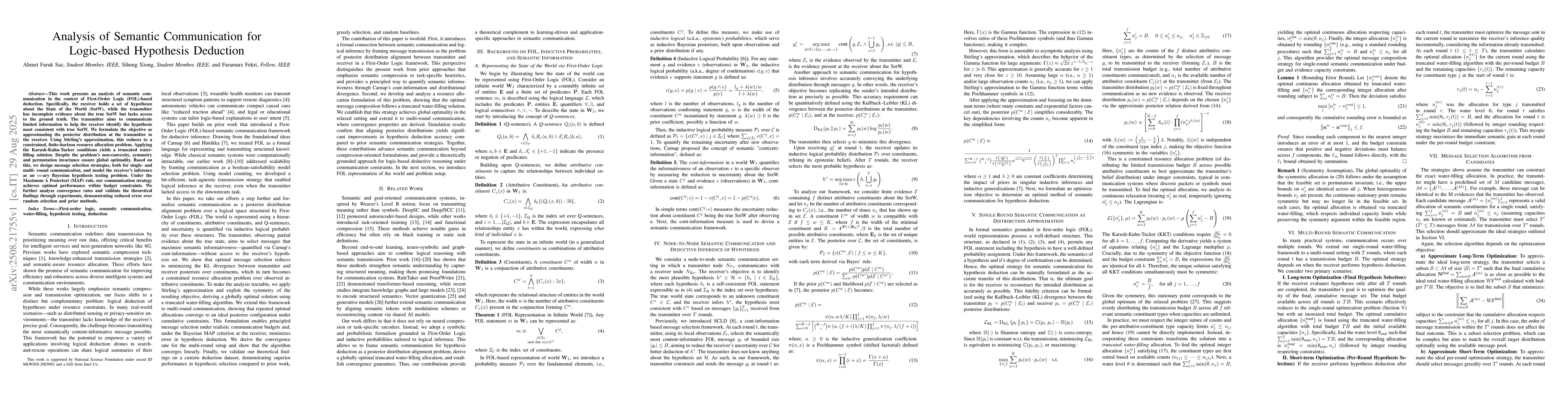 Thumbnail for Analysis of Semantic Communication for Logic-based Hypothesis Deduction