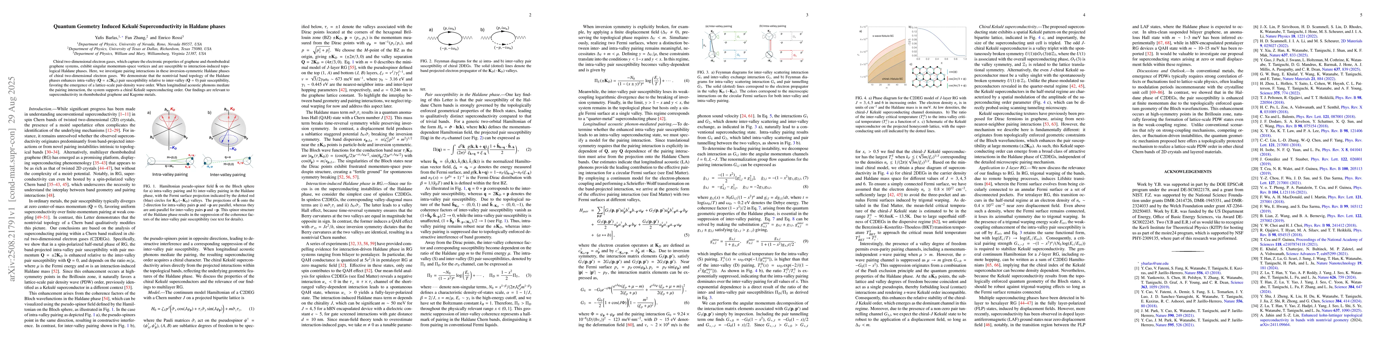 Thumbnail for Quantum Geometry Induced Kekulé Superconductivity in Haldane phases