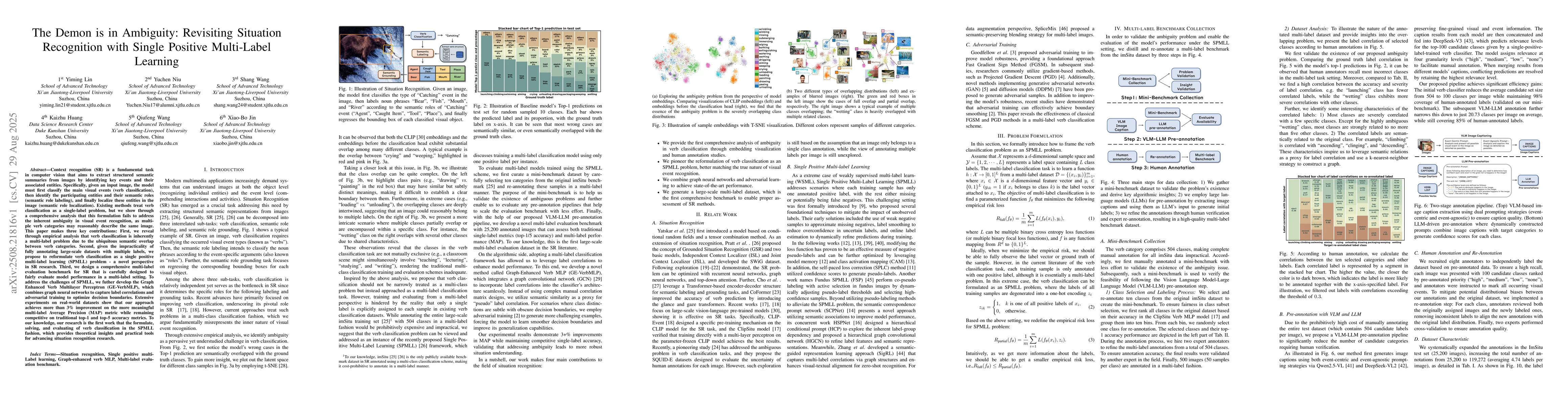 Thumbnail for The Demon is in Ambiguity: Revisiting Situation Recognition with Single
  Positive Multi-Label Learning