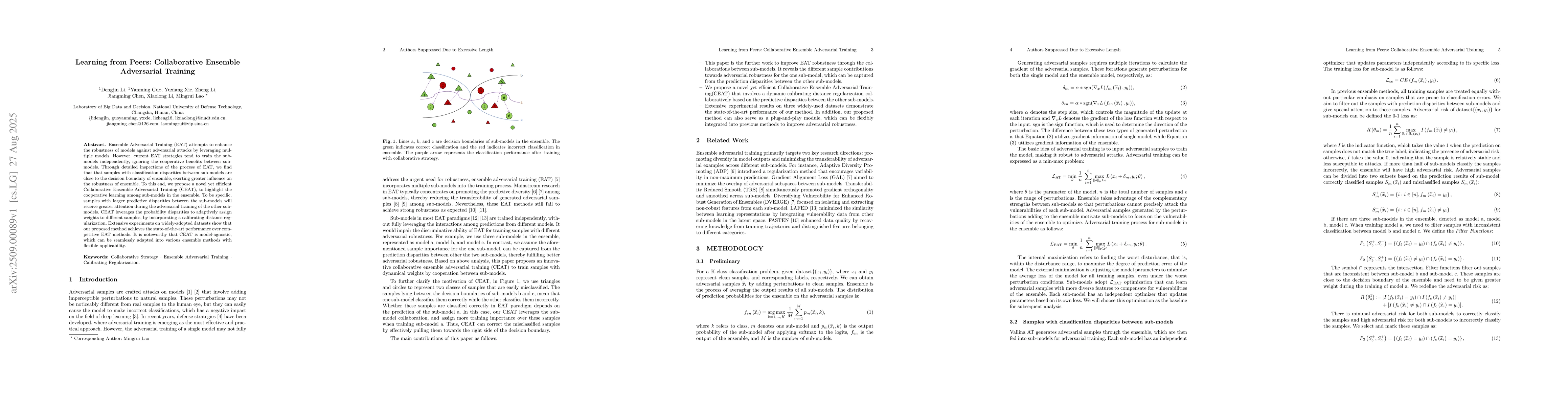 Thumbnail for Learning from Peers: Collaborative Ensemble Adversarial Training
