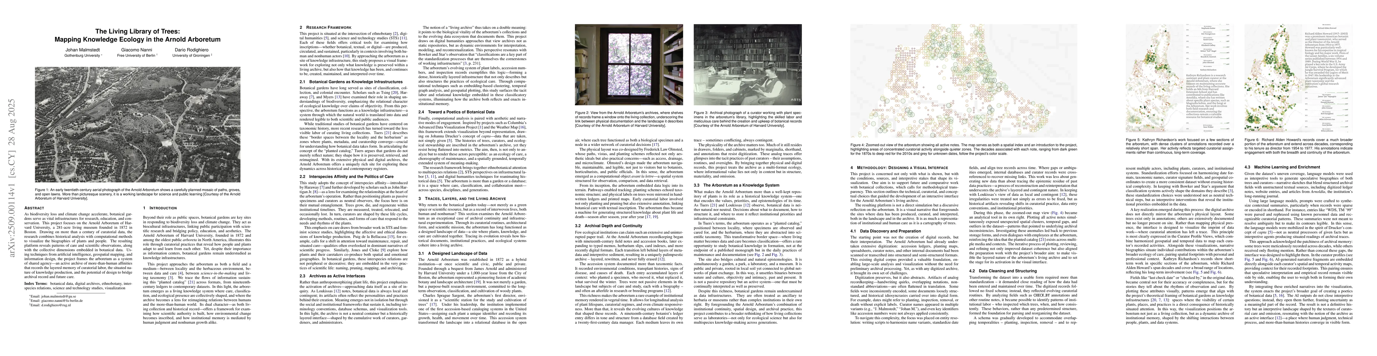 Thumbnail for The Living Library of Trees: Mapping Knowledge Ecology in the Arnold
  Arboretum