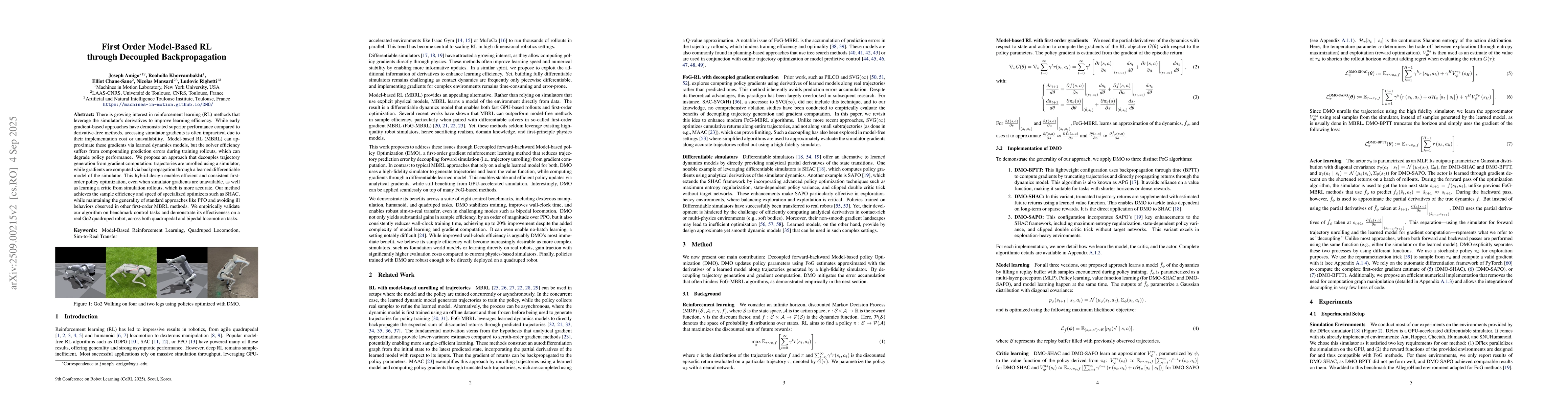Thumbnail for First Order Model-Based RL through Decoupled Backpropagation