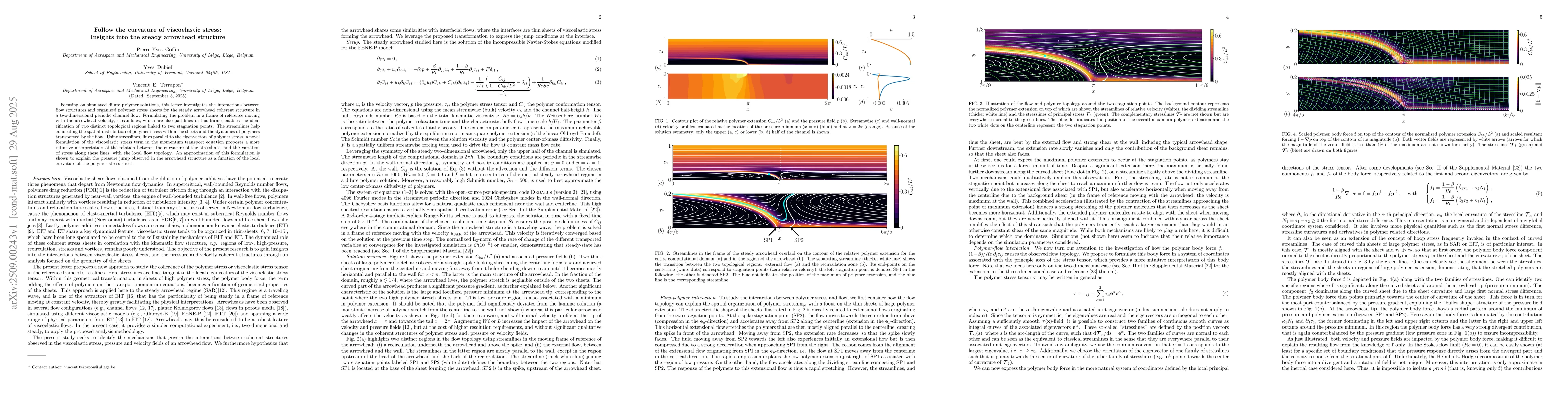 Thumbnail for Follow the curvature of viscoelastic stress: Insights into the steady
  arrowhead structure