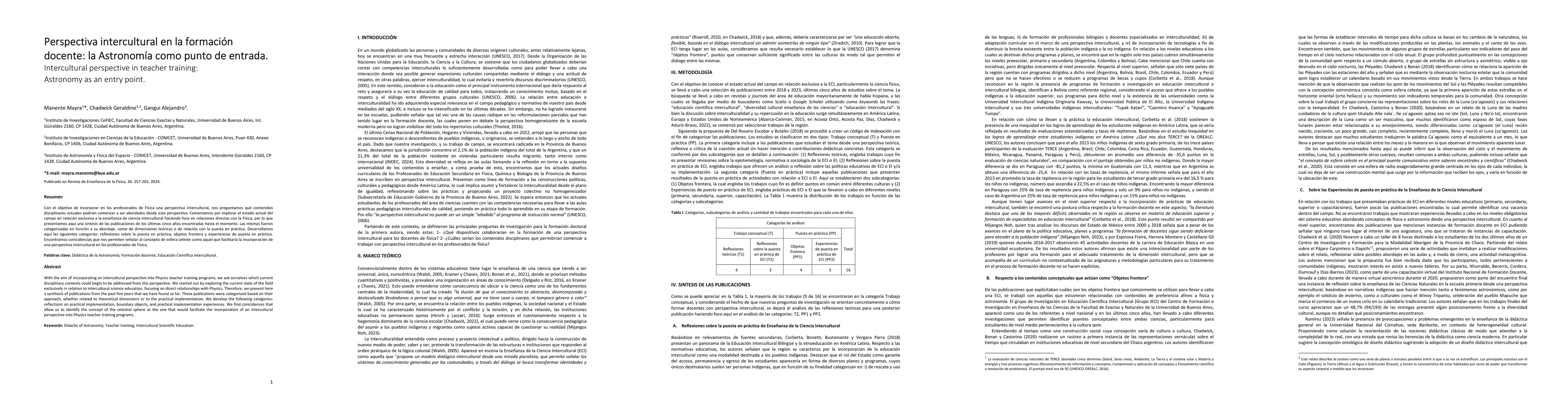 Thumbnail for Intercultural perspective in teacher training: Astronomy as an entry
  point