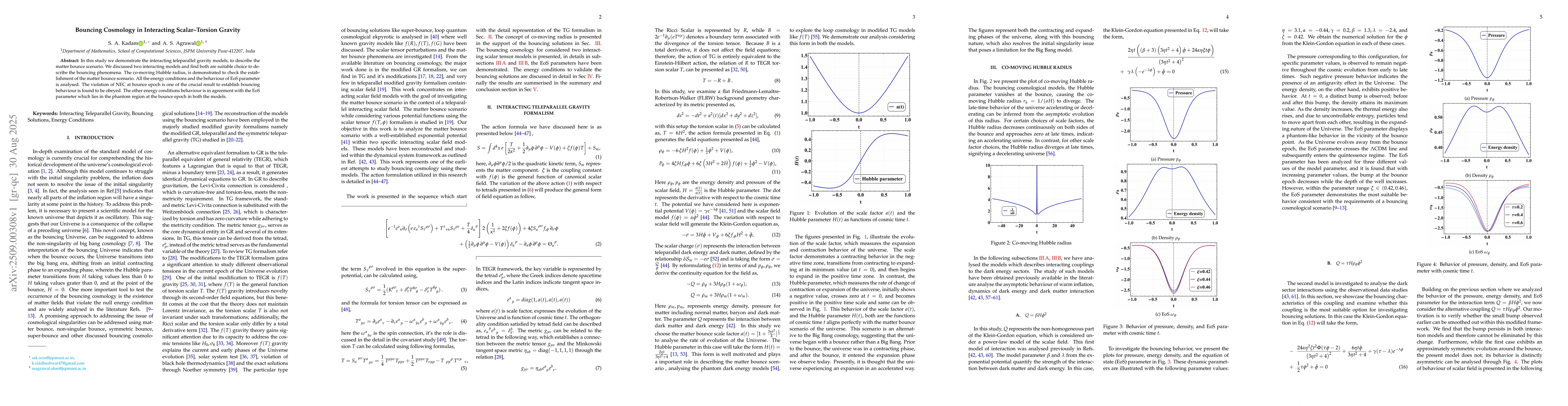 Thumbnail for Bouncing Cosmology in Interacting Scalar-Torsion Gravity