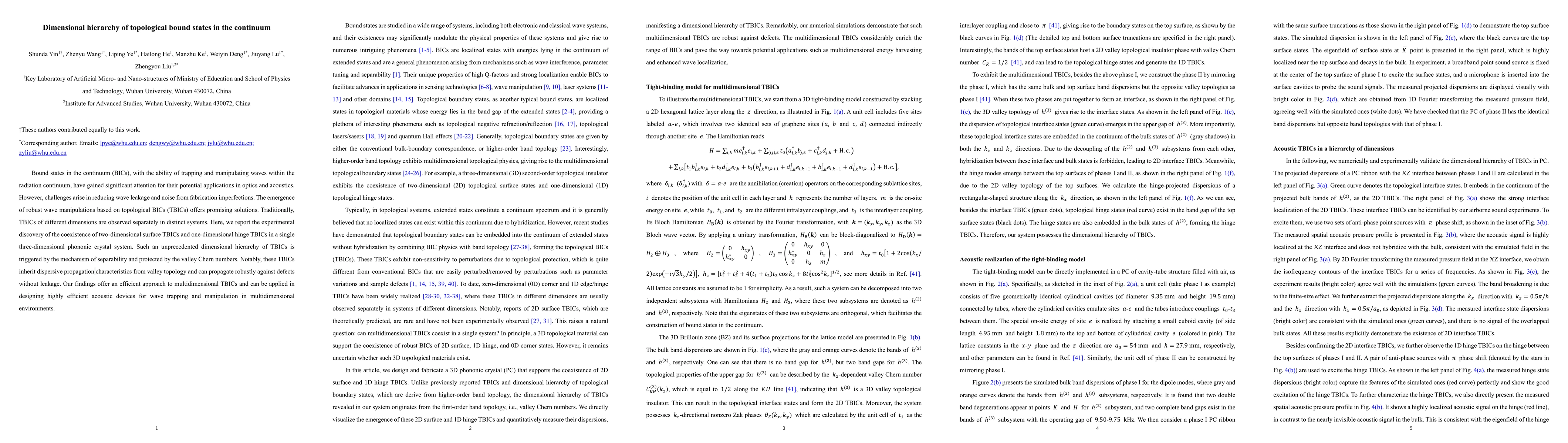 Thumbnail for Dimensional hierarchy of topological bound states in the continuum