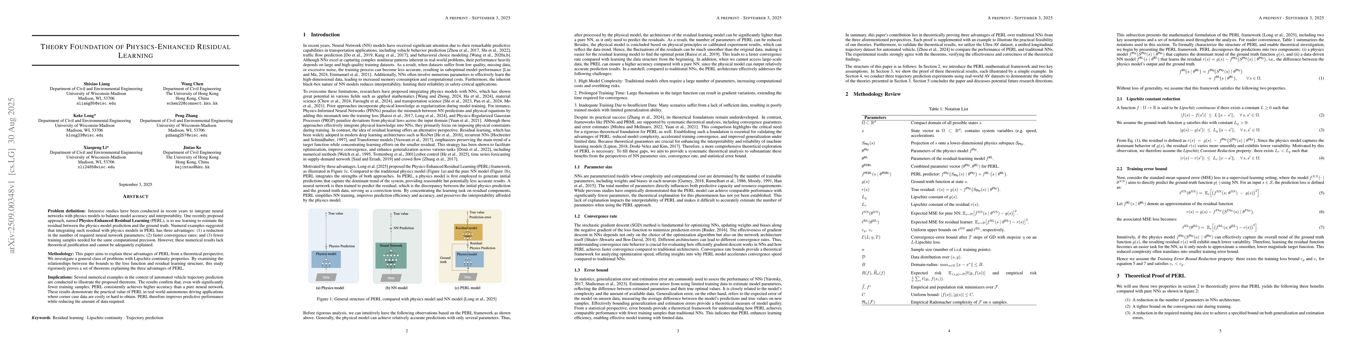 Thumbnail for Theory Foundation of Physics-Enhanced Residual Learning