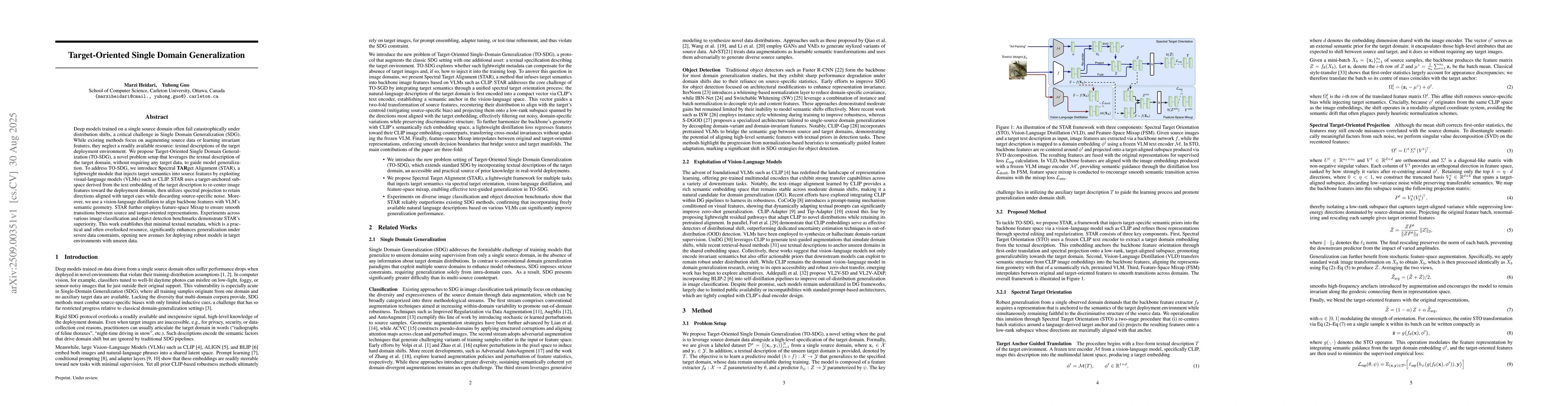 Thumbnail for Target-Oriented Single Domain Generalization