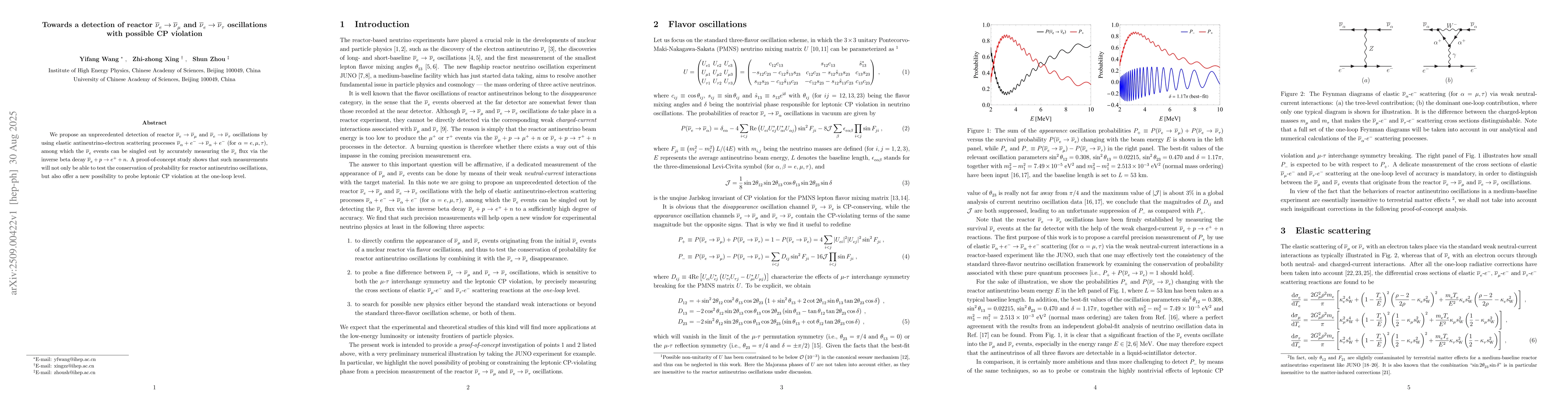 Thumbnail for Towards a detection of reactor $\overlineν^{}_e \to
  \overlineν^{}_μ$ and $\overlineν^{}_e \to \overlineν^{}_τ$
  oscillations with possible CP violation