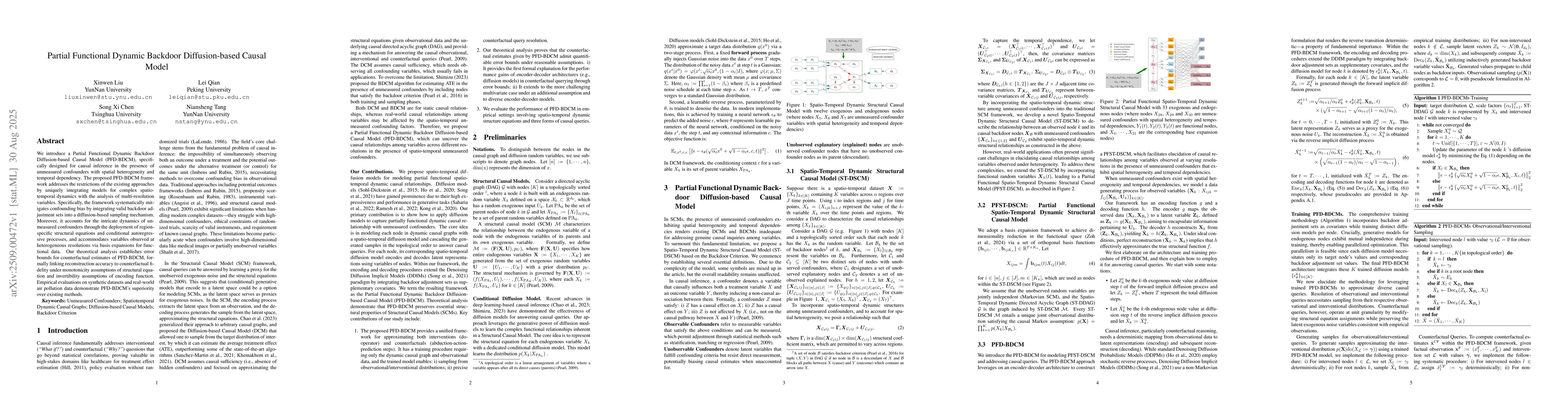 Thumbnail for Partial Functional Dynamic Backdoor Diffusion-based Causal Model