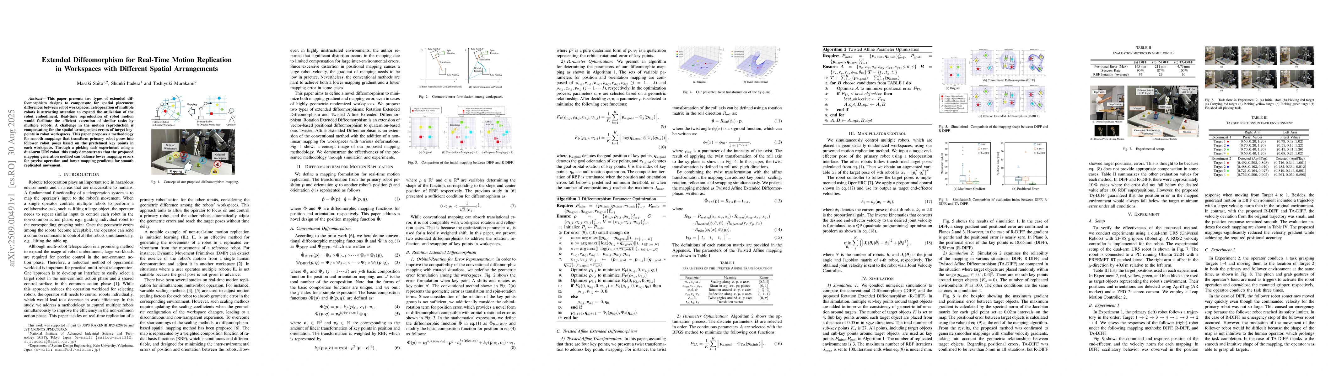 Thumbnail for Extended Diffeomorphism for Real-Time Motion Replication in Workspaces
  with Different Spatial Arrangements
