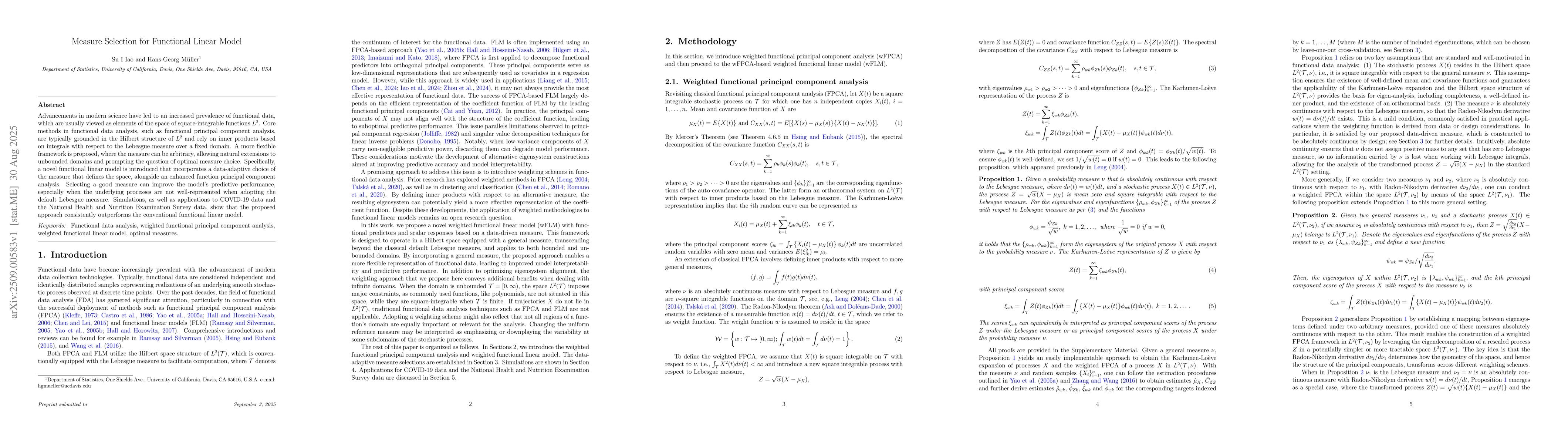 Thumbnail for Measure Selection for Functional Linear Model