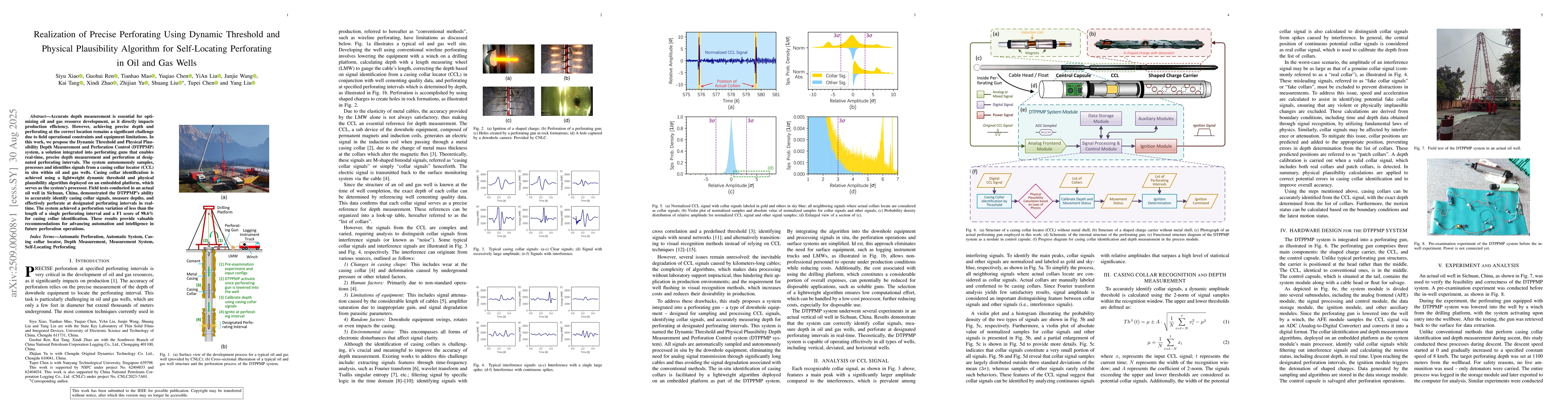 Thumbnail for Realization of Precise Perforating Using Dynamic Threshold and Physical
  Plausibility Algorithm for Self-Locating Perforating in Oil and Gas Wells