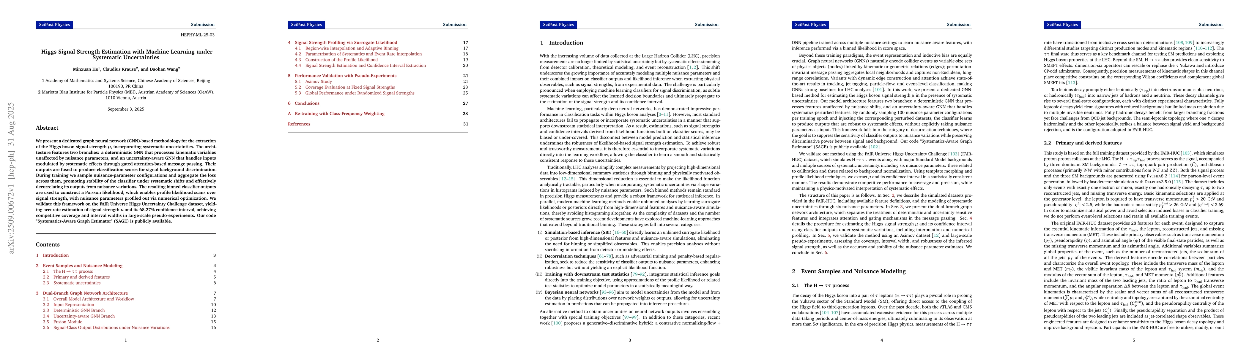 Thumbnail for Higgs Signal Strength Estimation with Machine Learning under Systematic
  Uncertainties