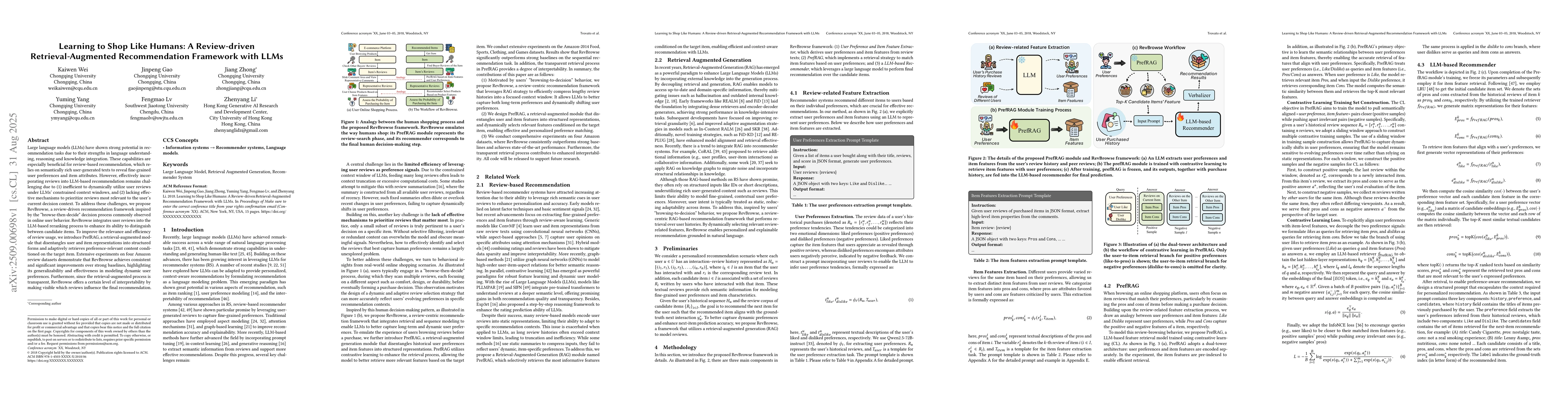 Thumbnail for Learning to Shop Like Humans: A Review-driven Retrieval-Augmented
  Recommendation Framework with LLMs