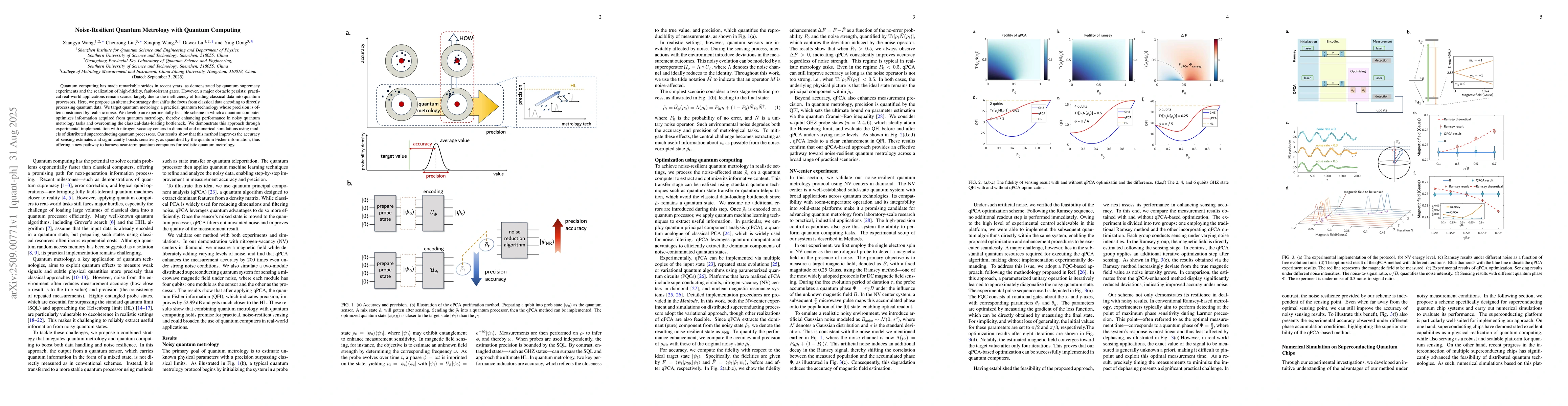Thumbnail for Noise-Resilient Quantum Metrology with Quantum Computing