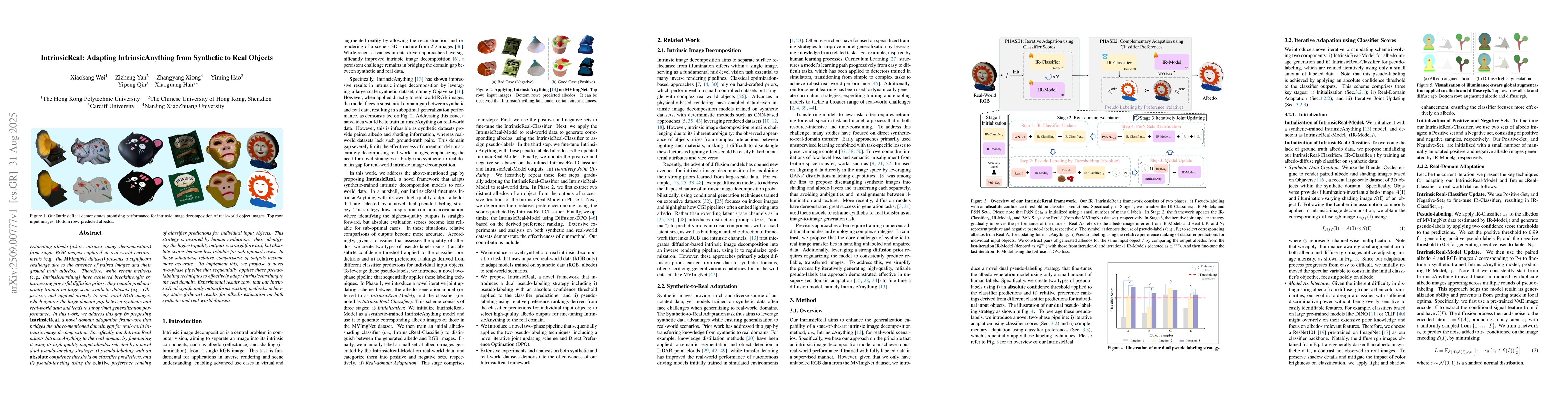Thumbnail for IntrinsicReal: Adapting IntrinsicAnything from Synthetic to Real Objects