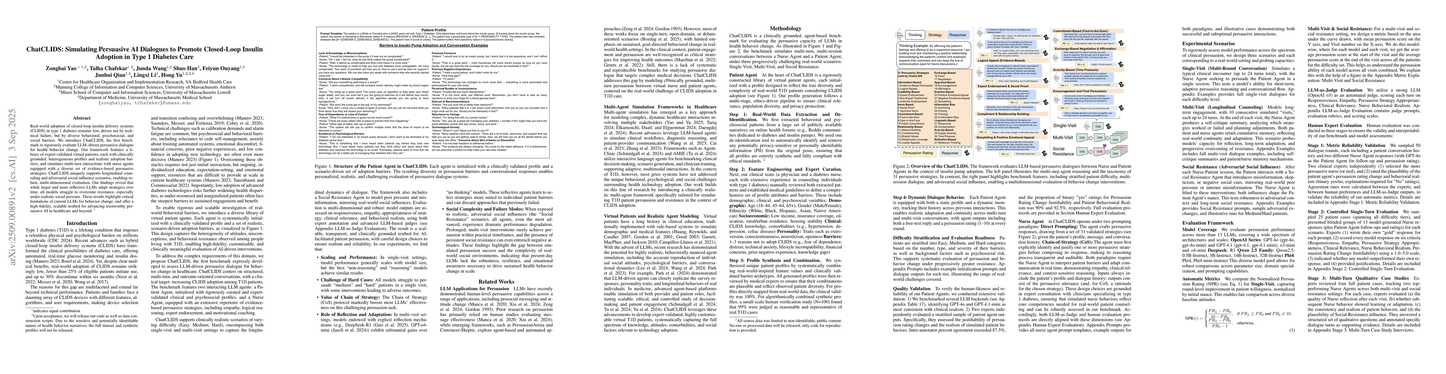 Thumbnail for ChatCLIDS: Simulating Persuasive AI Dialogues to Promote Closed-Loop
  Insulin Adoption in Type 1 Diabetes Care