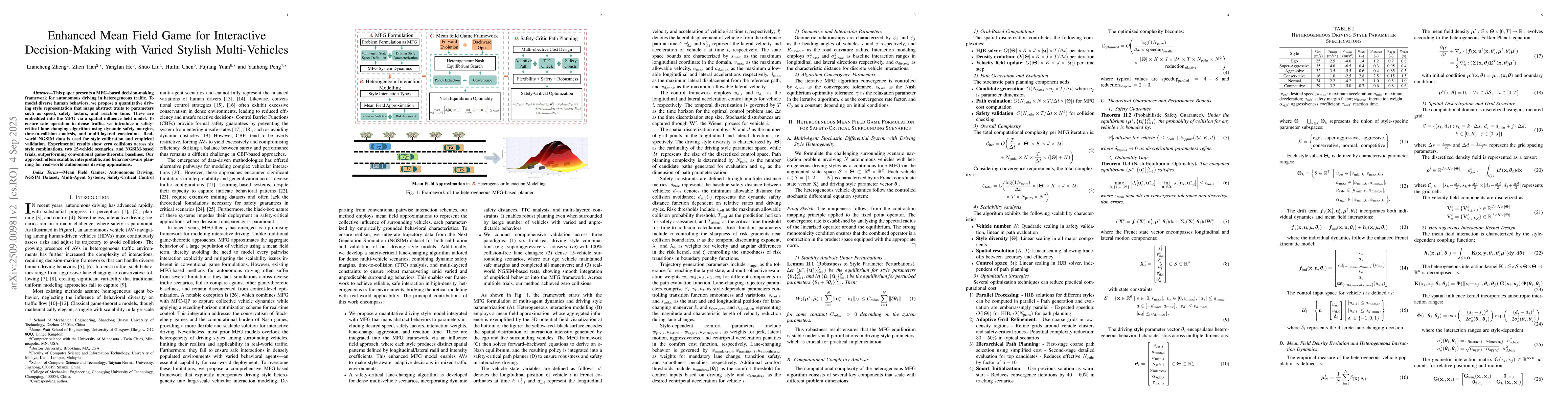 Thumbnail for Enhanced Mean Field Game for Interactive Decision-Making with Varied
  Stylish Multi-Vehicles