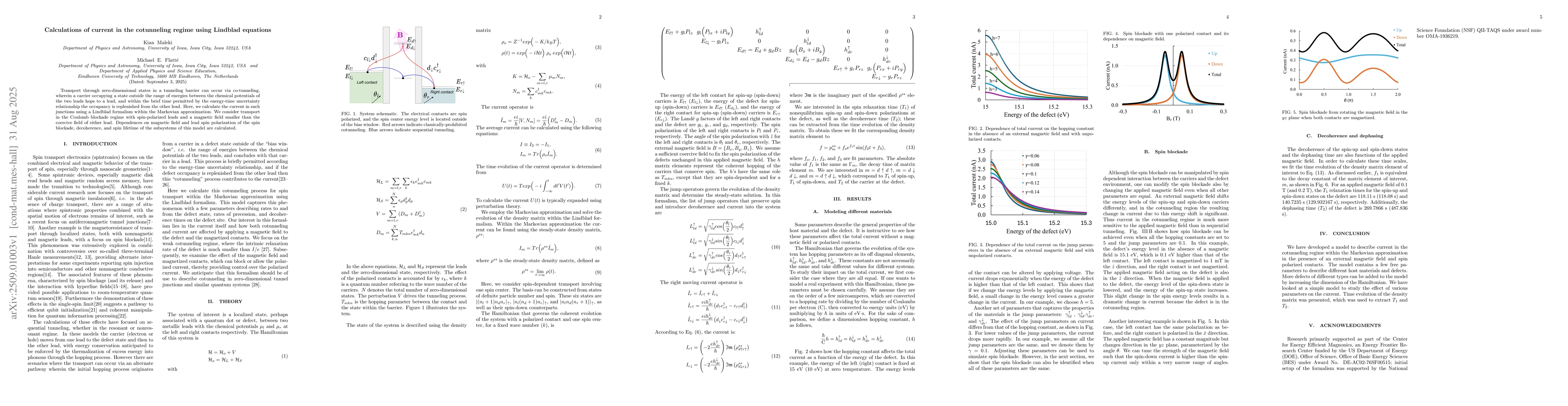 Thumbnail for Calculations of current in the cotunneling regime using Lindblad
  equations