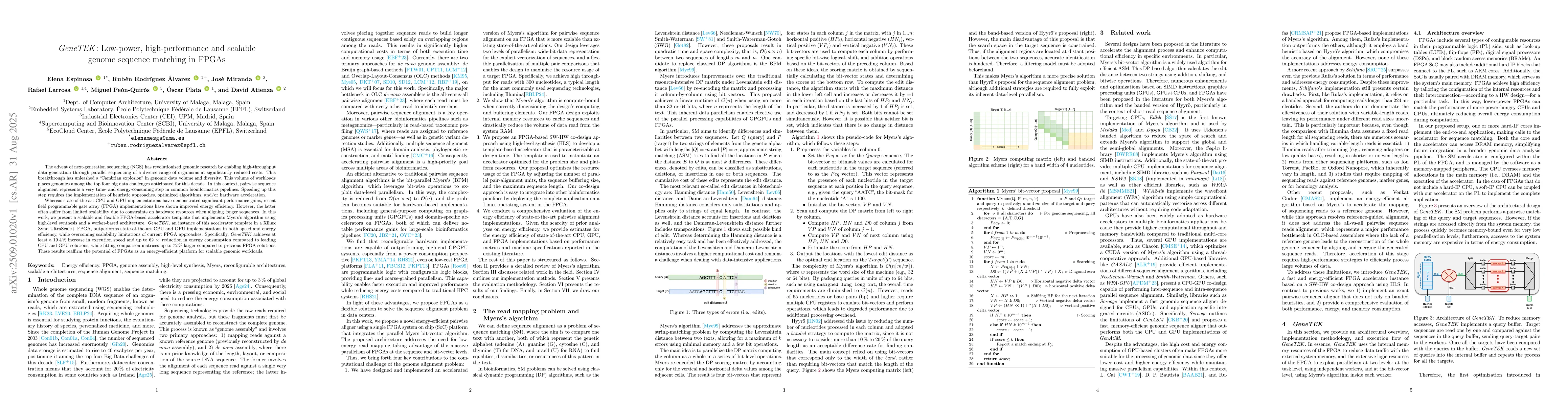 Thumbnail for GeneTEK: Low-power, high-performance and scalable genome sequence
  matching in FPGAs