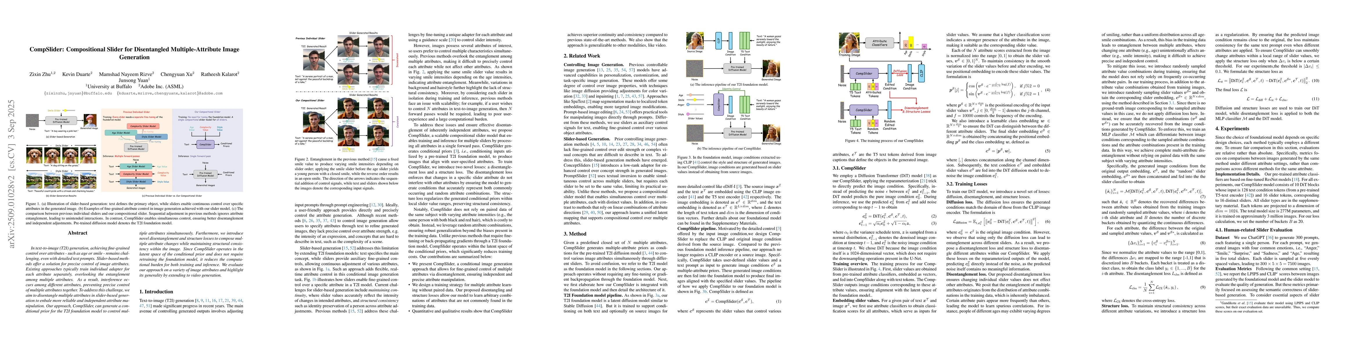 Thumbnail for CompSlider: Compositional Slider for Disentangled Multiple-Attribute
  Image Generation