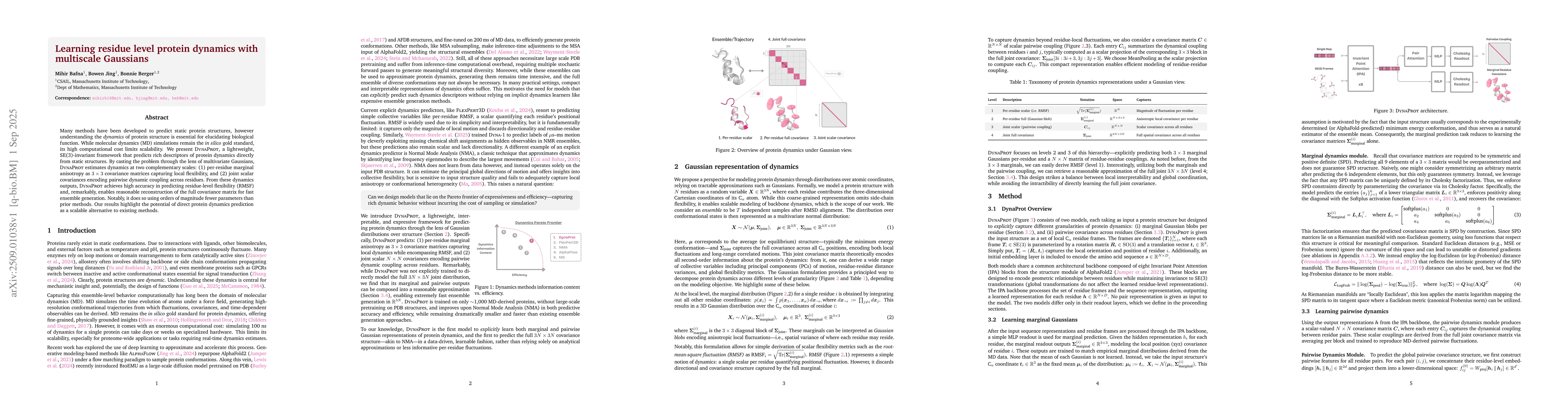 Thumbnail for Learning residue level protein dynamics with multiscale Gaussians