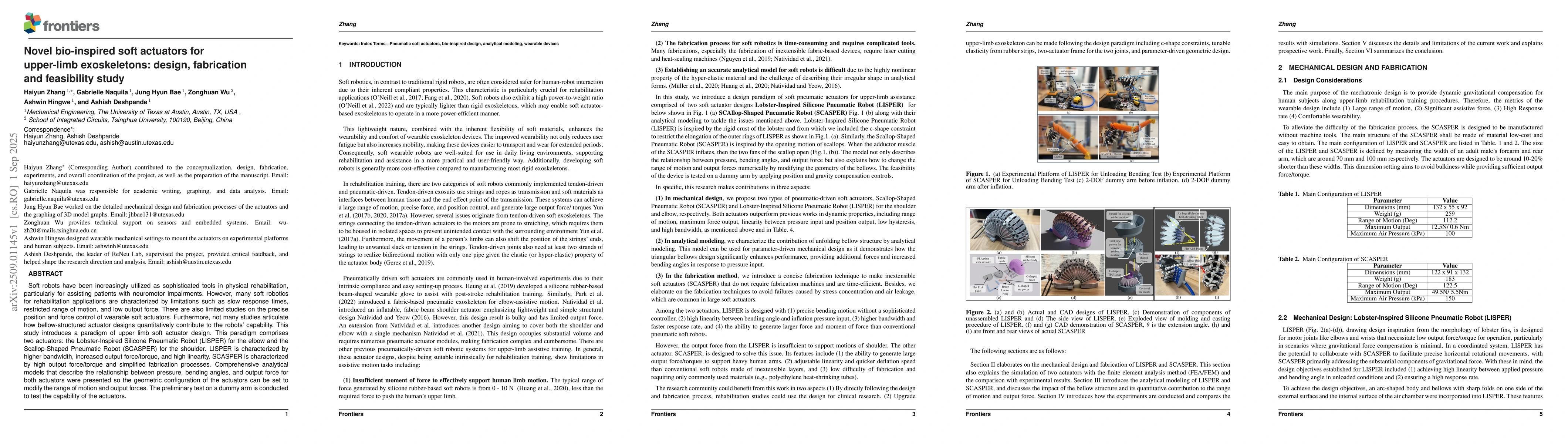Thumbnail for Novel bio-inspired soft actuators for upper-limb exoskeletons: design,
  fabrication and feasibility study