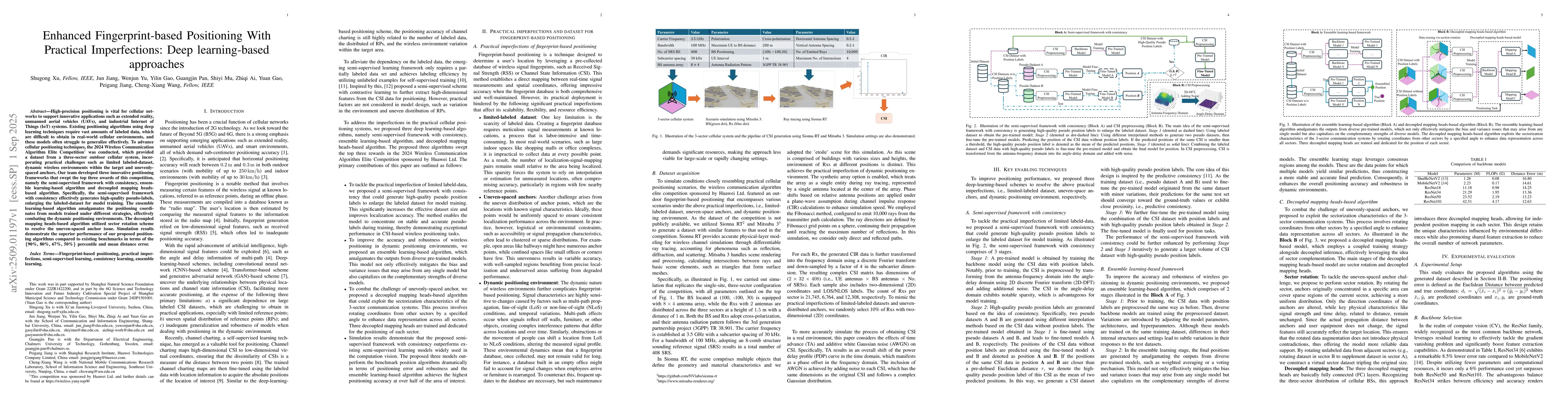 Thumbnail for Enhanced Fingerprint-based Positioning With Practical Imperfections:
  Deep learning-based approaches