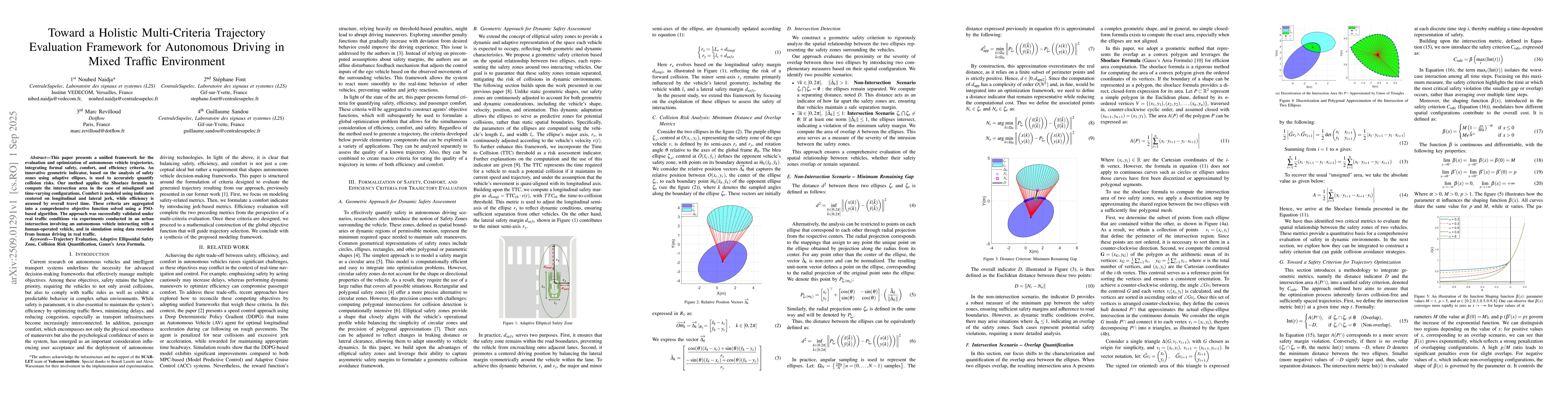 Thumbnail for Toward a Holistic Multi-Criteria Trajectory Evaluation Framework for
  Autonomous Driving in Mixed Traffic Environment