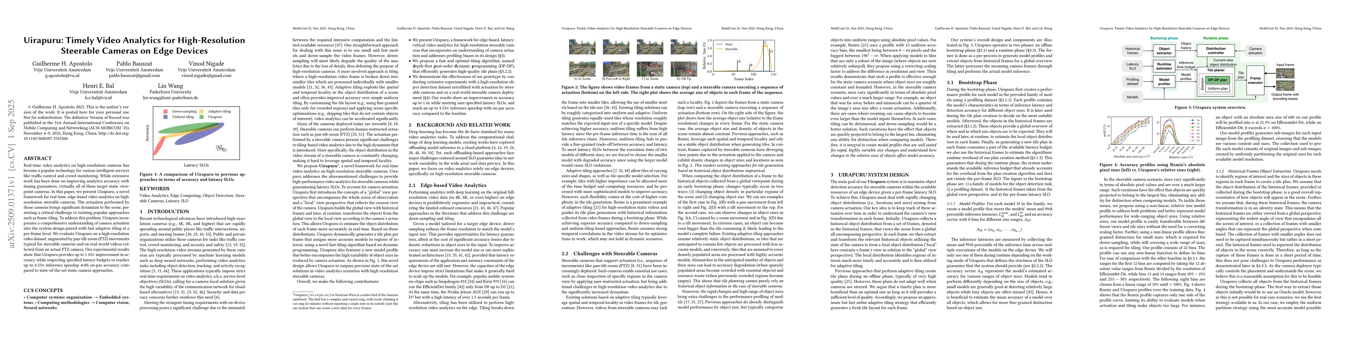Thumbnail for Uirapuru: Timely Video Analytics for High-Resolution Steerable Cameras
  on Edge Devices