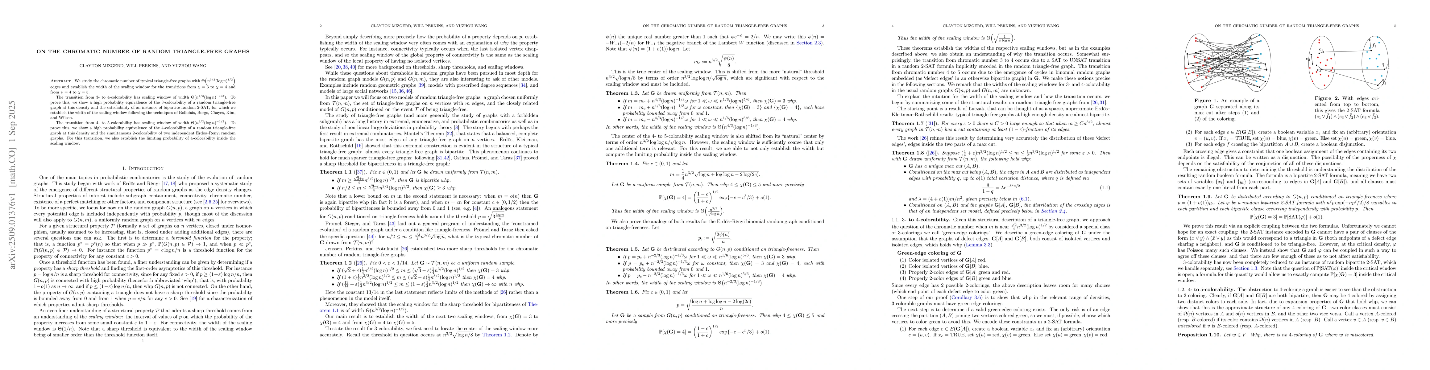 Thumbnail for On the chromatic number of random triangle-free graphs