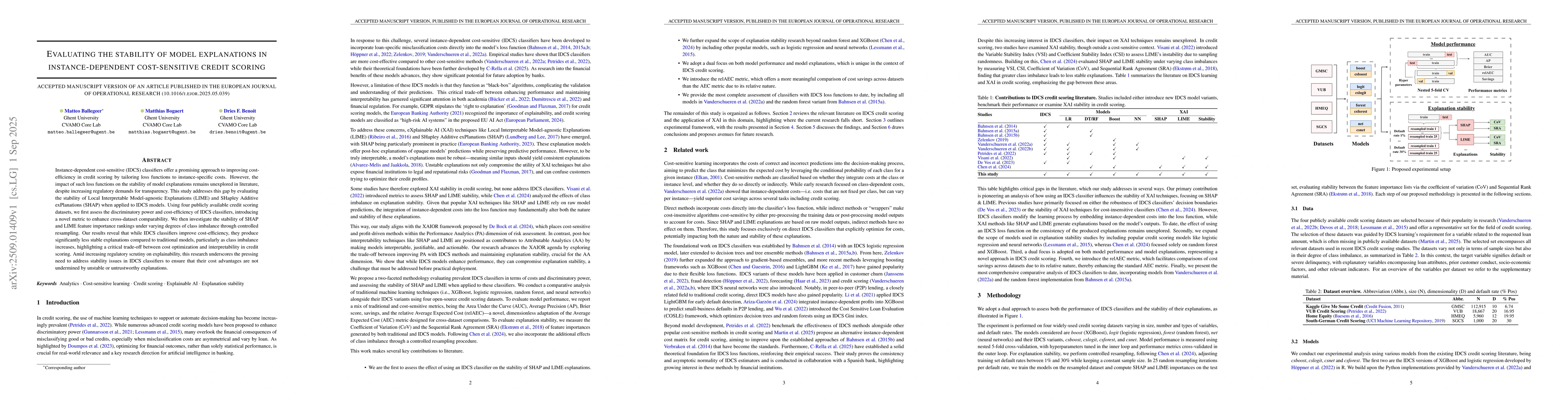 Thumbnail for Evaluating the stability of model explanations in instance-dependent
  cost-sensitive credit scoring