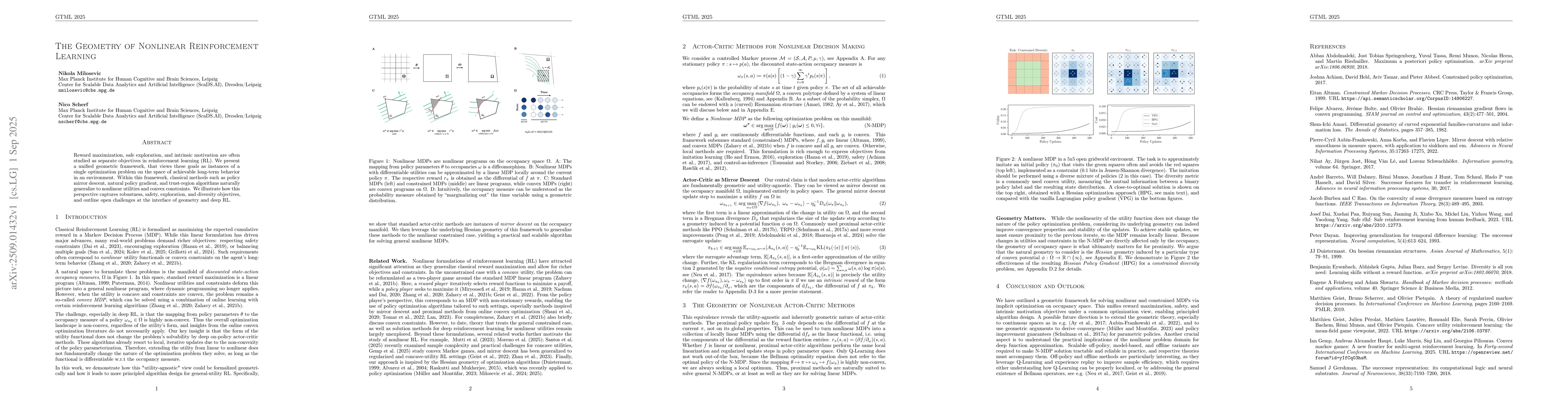 Thumbnail for The Geometry of Nonlinear Reinforcement Learning