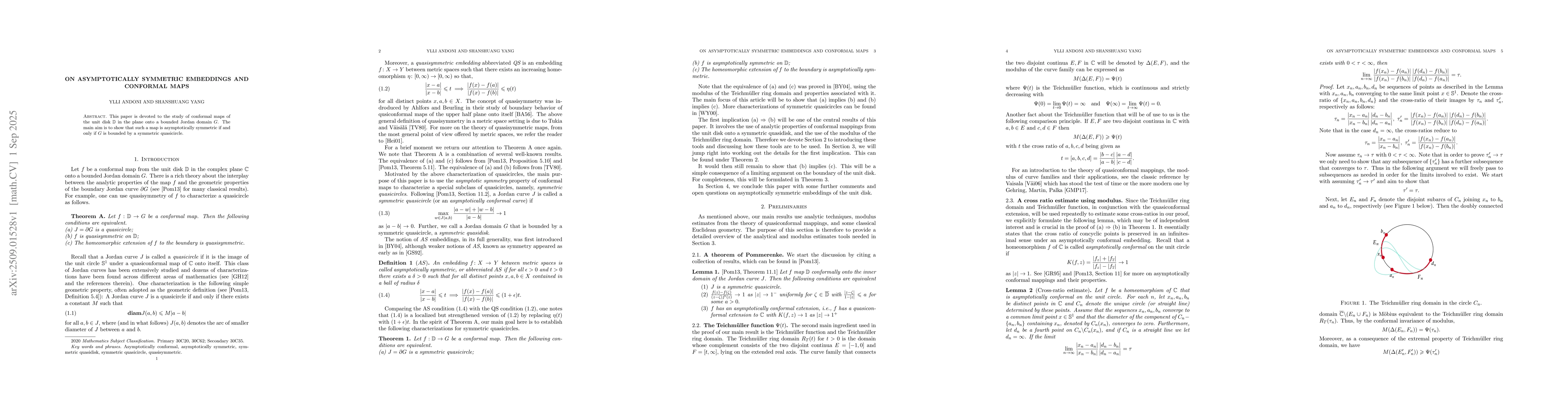 Thumbnail for On Asymptotically Symmetric Embeddings and Conformal Maps