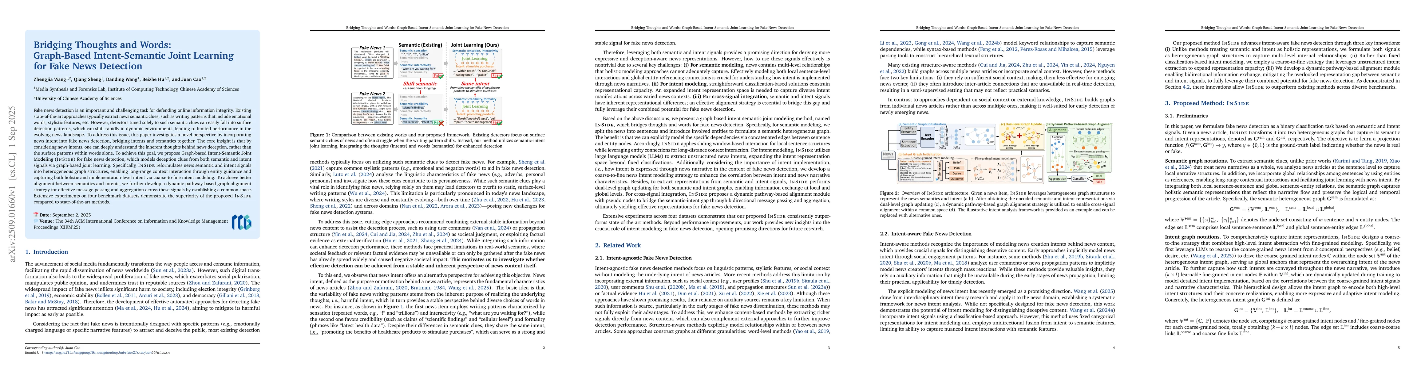 Thumbnail for Bridging Thoughts and Words: Graph-Based Intent-Semantic Joint Learning
  for Fake News Detection